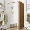 JMCAJIE Clothing Store Fitting Room L-Shaped Simple Mobile Changing Room, Corner Privacy Protection Dressing Room,Wall Mounted,Mall Simple Changing Room and Display Rack, Easy to Install view 1