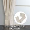 Fcoise 96 Inches Long Blackout Curtains Extra Wide Linen Window Curtains Panels Pinch Pleat Room Divider Drapes for Dorm Decor/Doorway/Restaurant (100 W x 96 L Inches, 2 Panels, Sand Beige) view 4