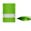 100 Pieces Smell Proof Mylar Bags, Resealable Food Storage Bags with Clear Window, Foil Pouch Stand-up Bags for Food Self Sealing Storage Supplies (Green, 4 x 6 Inch) view 3