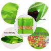 100 Pieces Smell Proof Mylar Bags, Resealable Food Storage Bags with Clear Window, Foil Pouch Stand-up Bags for Food Self Sealing Storage Supplies (Green, 4 x 6 Inch) view 4
