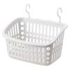 COMIOR Plastic Hanging Shower Basket with Hook, Space Saving Storage Solution, Ideal for Bathroom, Kitchen, Office, Apricot, Gray White view 1