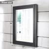 AAZZKANG Black Mirrors for Wall Rectangle Wood Framed Decorative Wall Hanging Mirror for Bedroom Living Room Bathroom Home Entryway view 2