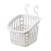 COMIOR Plastic Hanging Shower Basket with Hook, Space Saving Storage Solution, Ideal for Bathroom, Kitchen, Office, Unfinished, Neutral, Simple Style view 1
