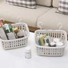 COMIOR Plastic Hanging Shower Basket with Hook, Space Saving Storage Solution, Ideal for Bathroom, Kitchen, Office, Unfinished, Neutral, Simple Style view 3