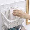 COMIOR Plastic Hanging Shower Basket with Hook, Space Saving Storage Solution, Ideal for Bathroom, Kitchen, Office, Unfinished, Neutral, Simple Style view 4