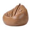 LDIW Bean Bag Chair Covers (No Filler) PU Leather Memory Foam Beanbag Replacement Cover for Organizing Children Plush Toys Blankets Towels Clothes Home Supplies,Khaki,80 * 90cm view 1