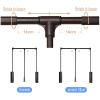 Drop Down Wardrobe Rails, Adjustable Width 17-23.6" Heavy Duty Wardrobe Lift Rails Organizer Storage System Closet Hanger Rods for Hanging Clothes (Size : (830-1150 mm) 32.6-45.2in) view 3