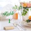 Yalikop 12 Pack Acrylic Sign Holder with Wood Base DIY Signs Acrylic Table Numbers Modern Signs Plaque Vertical Table Decor for Wedding, Restaurant, Store, Office, Hotel(5 x 7 Inch) view 2