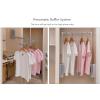 Aluminium Pull Down Wardrobe Rod, Adjustable 830-1150mm Wardrobe Hanging Rail Storage System Closet Hanger Rod, Retractable Hanger, Space Saving Wardrobe Rails (Size : 450-600 mm) 17.7-23.6in view 4
