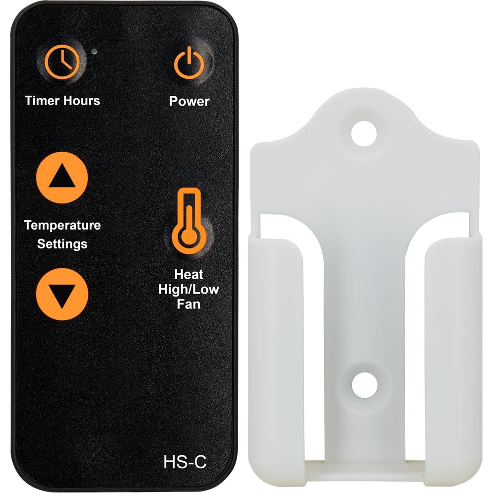Compatible with Heat Surge Electric Fireplace Stove Heater Infrared Remote Control Touch Screen Models with Fan Option Mini Glos WB3, Accent W1B and Roll N Glows W17 (New 2018 Models), S8