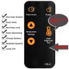 Compatible with Heat Surge Electric Fireplace Stove Heater Infrared Remote Control Touch Screen Models with Fan Option Mini Glos WB3, Accent W1B and Roll N Glows W17 (New 2018 Models), S8 view 2