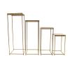 DYRABREST 4 Pcs Metal Flower Stand for Wedding Floor Gold Flower Stand Geometric Centerpieces Vase Wedding Flower Track Vase(35.4"/29.5"/23.6"/17.7") view 4