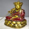 9.2" Brass & Cloisonne Enamel Ksitigarbha Bodhisattva Netherworld Leader Buddha Statue view 4