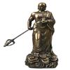 8" Brass Ksitigarbha Bodhisattva Netherworld Leader Buddha Statue view 1
