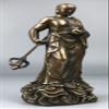 8" Brass Ksitigarbha Bodhisattva Netherworld Leader Buddha Statue view 4