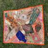 Mogul Interior Indian Tapestry, Wall Decor, Wall Hanging Tapestry, Orange Beige view 4
