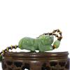 1.9" China Certified Nature Hetian Nephrite Green Jade Wealth Pixiu Hand Carved Pendant 6120 view 2