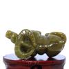 3.5" China Certified Nature Hetian Nephrite Sugar Jade Hand Carved Wealth OX 6126 view 2
