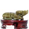 3.5" China Certified Nature Hetian Nephrite Sugar Jade Hand Carved Wealth OX 6126 view 3