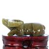3.5" China Certified Nature Hetian Nephrite Sugar Jade Hand Carved Wealth OX 6126 view 4