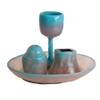 GIFTS PLAZA (D) Judaic Resin Havdallah Set for Shabbat (Turquoise) view 1