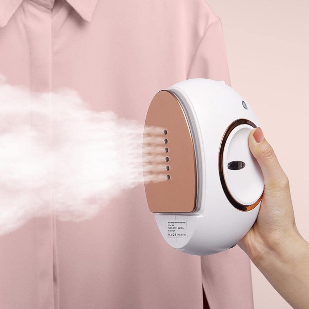 Handheld Steam Iron for Clothes Portable Dry Wet Dual Use Garment Steamer 1000W Ironing Machine for Household Travel Use