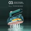 Clothes iron mini steam Portable Hanging Ironing Machine Folded Mini Steam Garment Steamer for Home Travel Business (Green) view 3