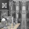 Popular Bath 2pc Sinatra Modern Bath Accessories Set Waste Basket & Tissue Box Modern Classic Contemporary Decorative Beautiful Designs Bathroom Decor Set for Home Luxury Bath Set view 4