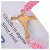 Bracelet with Pink Cord and Friendship Cross in 800 Silver view 3