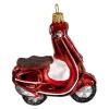 Holyart Blown Glass Christmas Ornament, red Scooter view 3