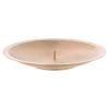 Satin Finish Brass Candle Holder Plate with Spike 6 1/4 in view 1