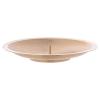 Satin Finish Brass Candle Holder Plate with Spike 6 1/4 in view 2