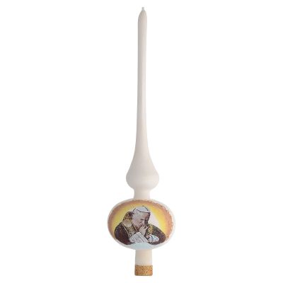 Holyart Tree Topper Blown Glass John Paul II