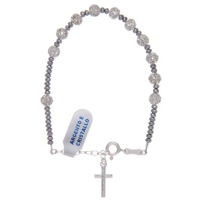 Holyart 925 Sterling Silver Bracelet with strassball