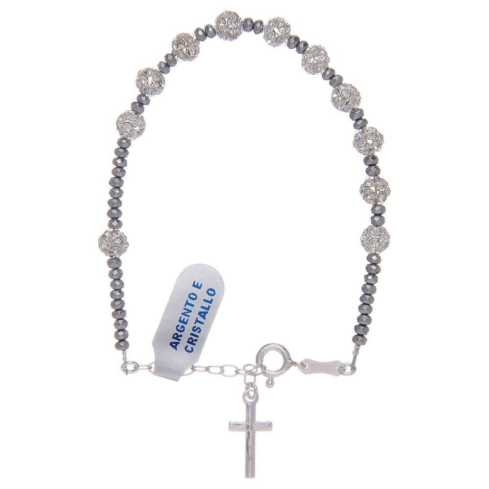 Holyart 925 Sterling Silver Bracelet with strassball
