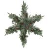 32" Pre-Lit Artificial Mixed Pine and Pine Cone Christmas Snowflake Wreath view 1