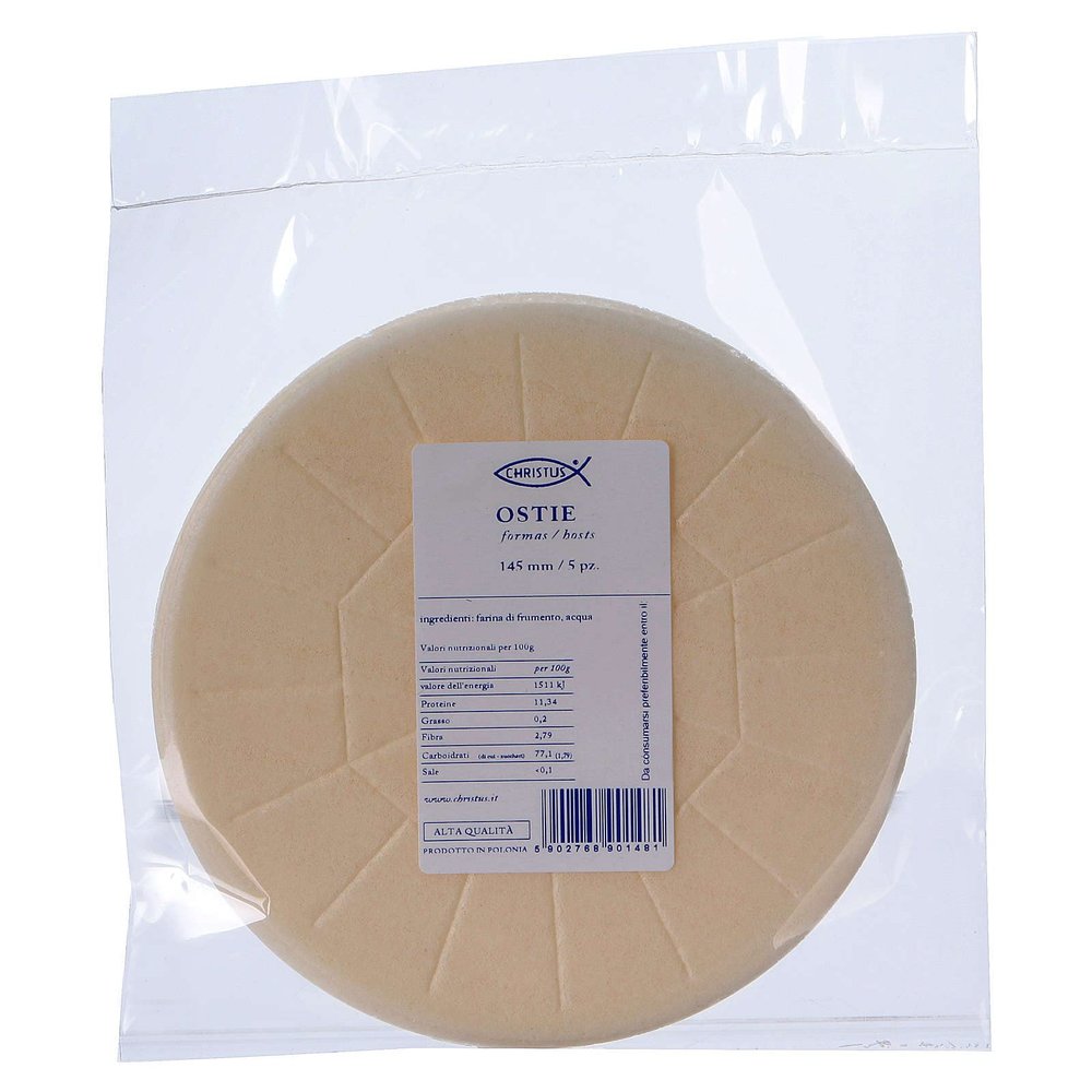 Holyart Communion bread and hosts: Concelebration holy bread 14,5 cm 5 pieces