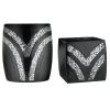Popular Bath 2pc Sinatra Modern Bath Accessories Set Waste Basket & Tissue Box Modern Classic Contemporary Decorative Beautiful Designs Bathroom Decor Set for Home Luxury Bath Set view 1