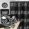 Popular Bath 2pc Sinatra Modern Bath Accessories Set Waste Basket & Tissue Box Modern Classic Contemporary Decorative Beautiful Designs Bathroom Decor Set for Home Luxury Bath Set view 3