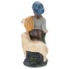 Boy with Two Sheep in Colored Plaster, for 10 cm Arte Barsanti Nativity view 2