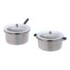 Holyart Home Accessories Miniatures: Steel Pots with Covers Diameter 2 cm view 1