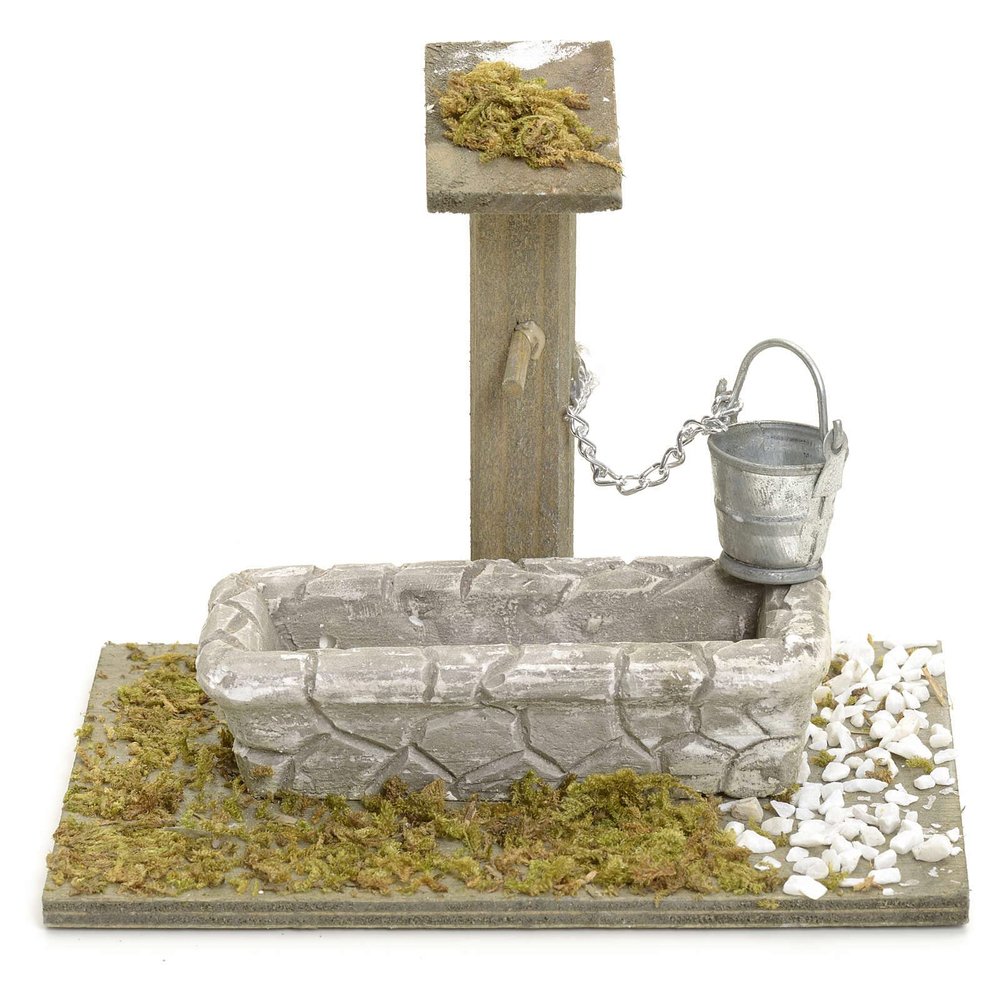 Holyart Fountains: Nativity Setting, Fountain with Bucket