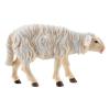 White Sheep Looking Forward, 9 cm Nativity Rainell, in Painted Valgardena Wood view 1