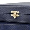 Blue case for icon with Internal Satin Covering, Height: 24,5 cm|Height: 19,5 cm|Thickness: 2 cm|Thickness: 1,5 cm|Width: 20 cm|Width: 15,5 cm view 3