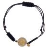 Bracelet in 925 Sterling Silver Saint Benedict Gold with White zircons view 1
