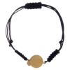Bracelet in 925 Sterling Silver Saint Benedict Gold with White zircons view 2