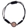 Holyart Bracelet in 925 Sterling Silver Saint Benedict ros with Black zircons view 1