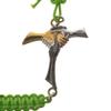 Holyart Bracelet in Green Cord with Friendship Cross in 925 Silver view 2