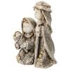 Kids Nativity Set, Holy Family with Jute Effect Details, 15 cm view 2