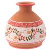 Holyart Nativity Stable Country in Deruta Ceramic with red Decorations 3 cm Nativity 10x10x10 cm view 4